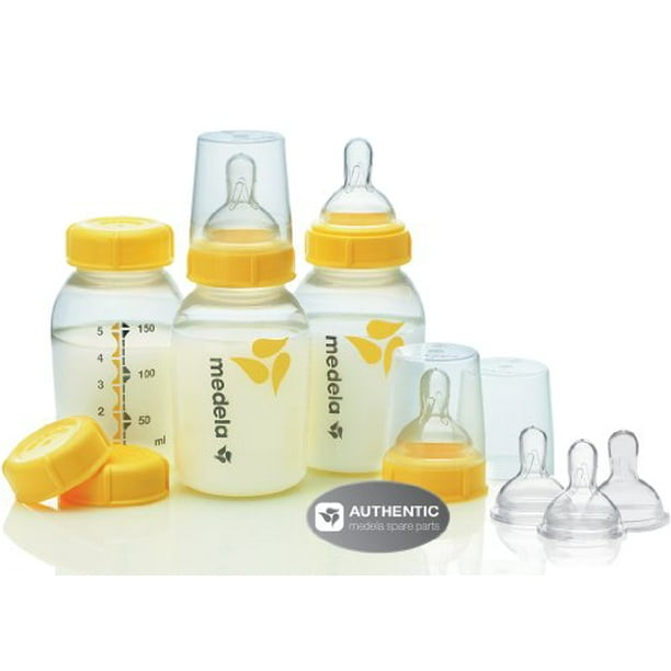 Medela 5 Oz Breastmilk Bottle Set with 6 Wide Base Nipples