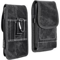 Vertical Black Rugged Extra Pocket Case is compatible with iPhone 17 Pro Max, 16 Pro Max and iPhone 16 Plus, iPhone 17 Air