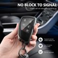 thumbnail image 3 of Key Fob Cover Compatible with Chevrolet Tahoe Suburban Silverado GMC Sierra Yukon Denali Buick Envision 2020-2025 5 Button Keychain Case Holder Protector,Black-Black, 3 of 6
