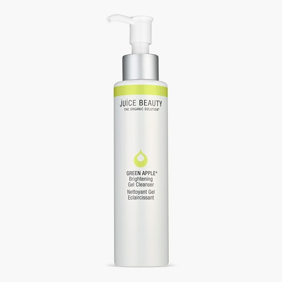 Juice Beauty Green Apple Brightening Gel Cleanser - 133 mL - Exfoliates + Visibly Refines Skin - Vegan, Cruelty Free