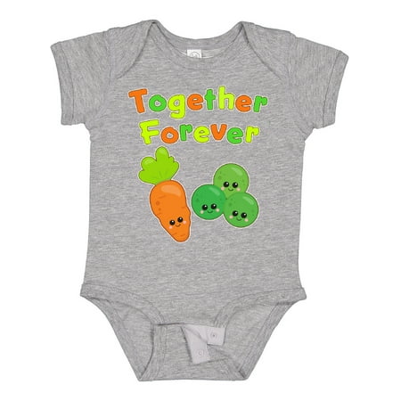 

Inktastic Together Forever- Peas and Carrots Gift Baby Boy or Baby Girl Bodysuit