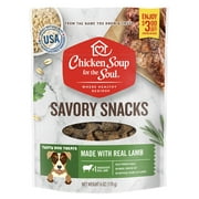Angle View: Chicken Soup Savory Snacks Lamb Dog Treats 6 oz