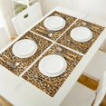 thumbnail image 4 of Wild Animald Leopard Pattern Table Mat Kitchen Decoration Placemat Table Napkin For Wedding Dining Accessories Table Mat, 4 of 5