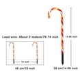 thumbnail image 4 of Christmas Candy Cane Lights, 15inch Set of 5 Solar Powered Candy Canes Christmas Pathway Lights Outdoor-Candy Cane Christmas Decorations Outdoor for Holidays Lighting up Sidewalk,Yard,, 4 of 8