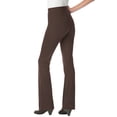 thumbnail image 2 of Woman Within Plus Size Tall Stretch Ponte Knit Pull-On Bootcut Pants, 2 of 6