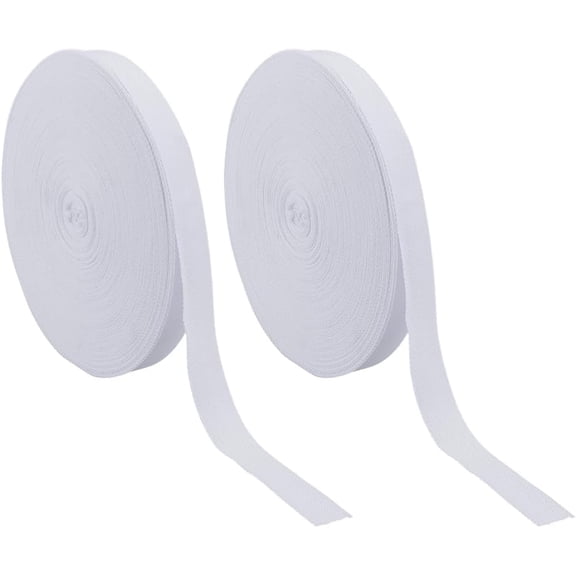 219 Yards White Polyester Webbing Strap 1 Inch Heavy Duty Webbing Tape Roll