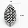 thumbnail image 2 of High polished (no plating) Stainless Steel Ring with Top Grade Crystal in Clear for Women Style TK1009, 2 of 3