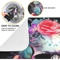 thumbnail image 2 of FREEAMG Skull with Colorful Flower Dish Drying Mat for Kitchen, 18 x 24 Inch Microfiber Absorbent Dish Drying Pad, Kitchen Counter Protect Mats, 2 of 7