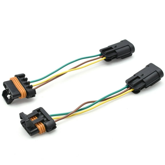 1 Pair LED Headlight Harness Plug For Polaris RZR 800 900 1000 2411712 2411711