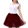 thumbnail image 1 of UANWENN Women'S Candy Color Multicolor Skirt Support Half Body Puff Petticoat Colorful Small Short Skirt Skirt Swimsuits for Women Ruffle Skirt Massage Table Skirt Ballet Skirts Yoga Skirt plus Size, 1 of 7