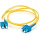 1M SC-SC 9/125 OS1 Câble à Fibre Optique PVC Duplex Monomode - Jaune – image 1 sur 3