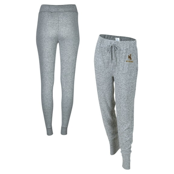 Women's Boxercraft Gray Wyoming Cowboys Cuddle Tri-Blend Jogger Pants