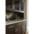 thumbnail image 3 of Amerock Lintel 3-3/4 inch (96mm) Center-to-Center Polished Nickel Cabinet Pull, 3 of 7