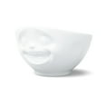 thumbnail image 2 of 16 Oz. Bowl, Laughing Face, White, 2 of 4