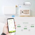 thumbnail image 4 of en Irfora Tuya ZigBee3.0 Válvulas de radiador inteligentes APLICACIÓN de teléfono móvil Controlador de temperatura remoto Termostato inteligente Compatible con Alexa Google Home Control de voz Debe us Irfora en, 4 of 7