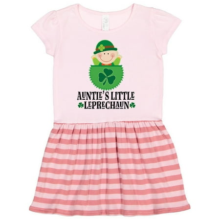 

Inktastic St Patricks Day Auntie Leprechaun Irish Gift Toddler Girl Dress