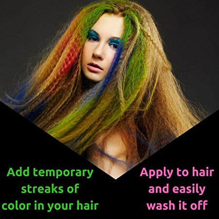 Hair Chalk Set For Temporary Hair Color For Kids Teens And Adults