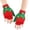 Green, variant on Women's Winter Knitted Flip Cover Gloves Warm Cartoon Mittens with Cute Holiday Patterns for Christmas