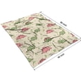thumbnail image 4 of Green and Pink Dinosaur Pattern Blanket,Comfortable Soft Lamb Wool Throw Blanket,All Season,Warm Lightweight Blankets for Sofa Bed Couch Living Room Chair,60"x80", 4 of 4