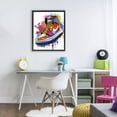 thumbnail image 3 of Stupell Industries Contemporary Graffiti Sneaker on White Black Floating Frame Canvas Art, 17 x 21, by Creative Studio, 3 of 8