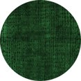 thumbnail image 1 of Ahgly Company Indoor Round Abstract Green Modern Area Rugs, 4' Round, 1 of 4