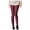 Wine, variant on HNMKIU Women's Shiny Spring Summer Slim Fit Glow Pants 7/8 Length Base Layer Trousers Fluorescent Style Leggings for Women Plus Size Army Green,One Size