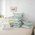 thumbnail image 5 of Manfei Royal Nutcracker Guard Bedding Comforter Set 7pcs for Teens, Blue Xmas Tree Queen Bedding Sets, Fairy Tale Princess Reversible Queen Sheet Sets, Breathable Home Decor, 5 of 7
