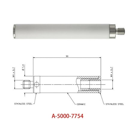 

BAMILL M4 Ceramic Extension Stem Rod For CMM Touch Probe Stylus 30mm Long A-5000-7754