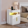 thumbnail image 6 of Dextrus LED Nightstand with 2 Drawers, Smart Night Stands, Set of 2, 6 of 9