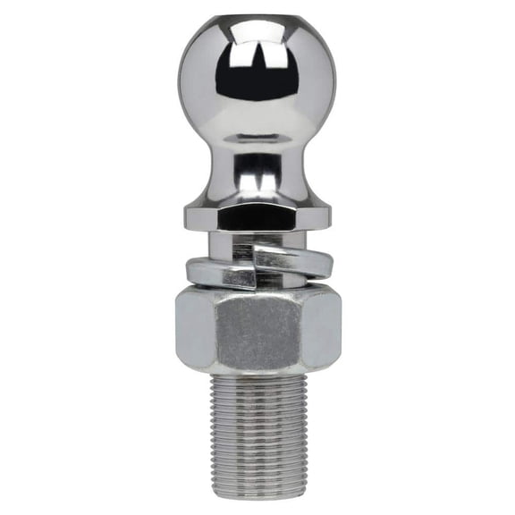 Class 4 10,000 lb. 2 in. Ball Diameter, 1-1/4 in. Shank Diameter, 3-3/8 in. Shank Length Chrome Trailer Hitch Ball
