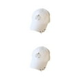 thumbnail image 2 of kurtrusly Hip Hop Baseball Cap With Ring Decor For Stylish Look Ring Baseball Cotton Hat Classic Beach Breathable Match Style Semi-ring White 2Set, 2 of 6