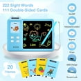 thumbnail image 7 of Rirool 4-in-1 Talking Flash Cards & LCD Writing Tablet for Kids 3-6, Educational Drawing Pad with 224 Words, Toddler Learning Toy, Blue, 7 of 7