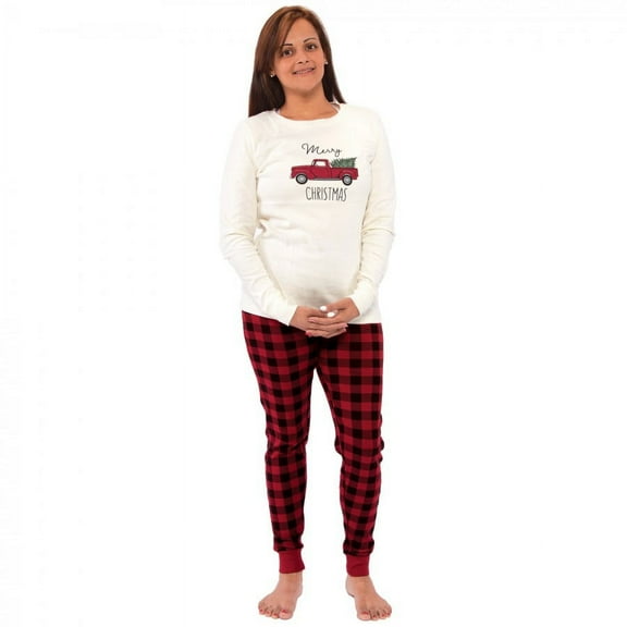 Touched by Nature Womens Unisex Holiday Pajamas, Christmas Tree, X-Small