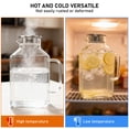 thumbnail image 5 of 1 Gallon Square Glass Pitcher with Lid and Spout Borosilicate Glass Carafe for Hot/Cold Drink Water Pitcher with Handle for Fridge Large Jug for Iced Tea Coffee Juice Beverage, 5 of 13