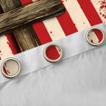 thumbnail image 4 of Manfei Vintage Cross Kitchen Curtains, Rustic American Flag Black Out Curtains Pack of 2 (42x63 Each), Red White Blue, 4 of 6