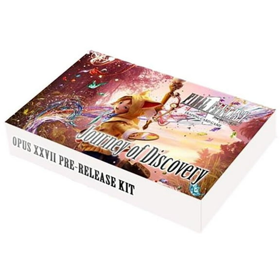 Final Fantasy TCG Set 27 Journey Of Discovery Prerelease Kit - 6 Packs, Promo Card, Exclusive Sleeves