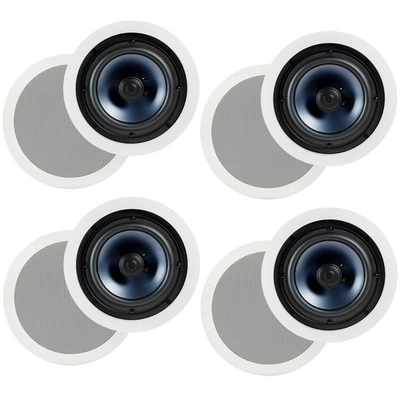 Polk Audio RC80I 2 Way In Ceiling Speakers - 4 Pack (White)