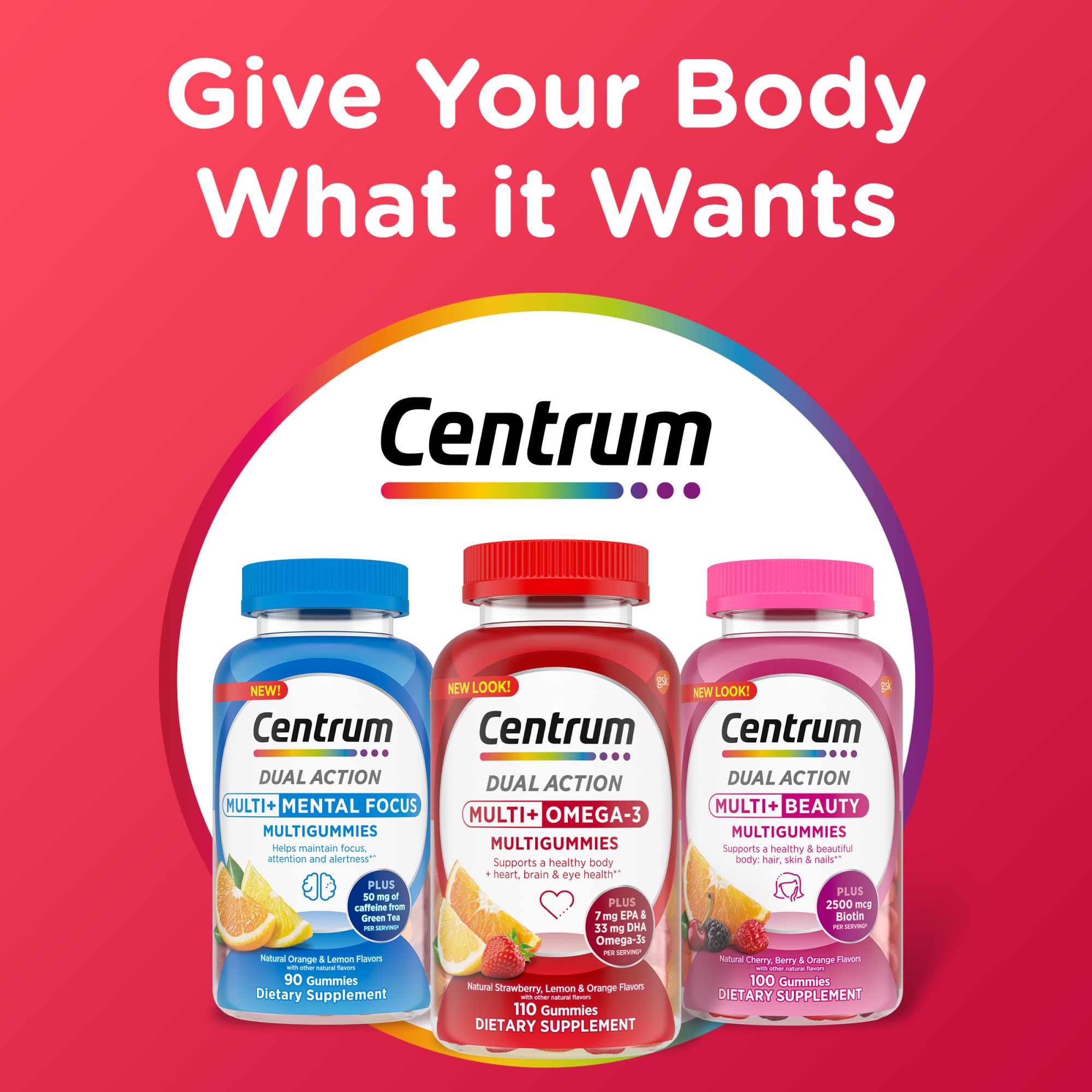 Centrum MultiGummies Multi+ Omega-3, 110 Count photo 5