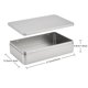 thumbnail image 2 of Hotop Caja de lata vacía rectangular plateada de 8,5 por 5,3 por 1,9 pulgadas, contenedores de regalo, joyería y almacenamiento, kit de lata, organizador para el hogar, 2 of 5