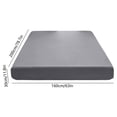 thumbnail image 3 of Waterproof Fitted Mattress Protector - Breathable Noiseless Bed Cover Ultra Soft Polyester Antis-Stain Oil Resistants Machine Washable, Gray, JKODE, 3 of 7