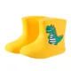 thumbnail image 5 of Nuevas Botas de lluvia impermeables de dinosaurio de dibujos animados para bebé, zapatos rellenos de algodón para niños y niñas, calzado para guardería, 5 of 5