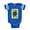 Royal Blue, variant on CafePress - Queen Of Shamrocks - Cute Infant Baby Football Bodysuit