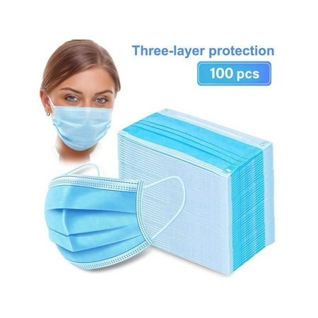 Face-Mask 3-Ply Ear Loop Masks 100 PCS