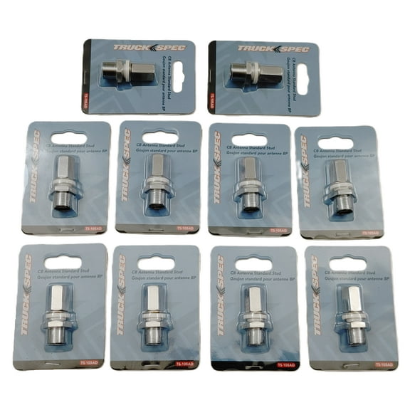 Lot of 10 TruckSpec TS-105AD CB Radio Antenna Standard SO-239 Stud Mount 3/8x24
