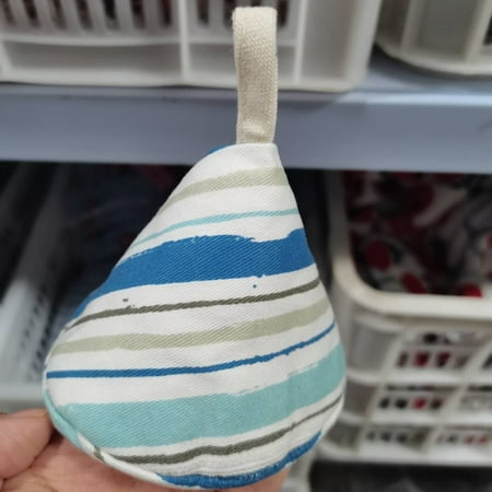 

Kitchen Gloves While Cooking Protect Hands Non-Slip Heat Resistant Kitchen Accessories For Pot Holder Mediterranean Blue Melange Stripes