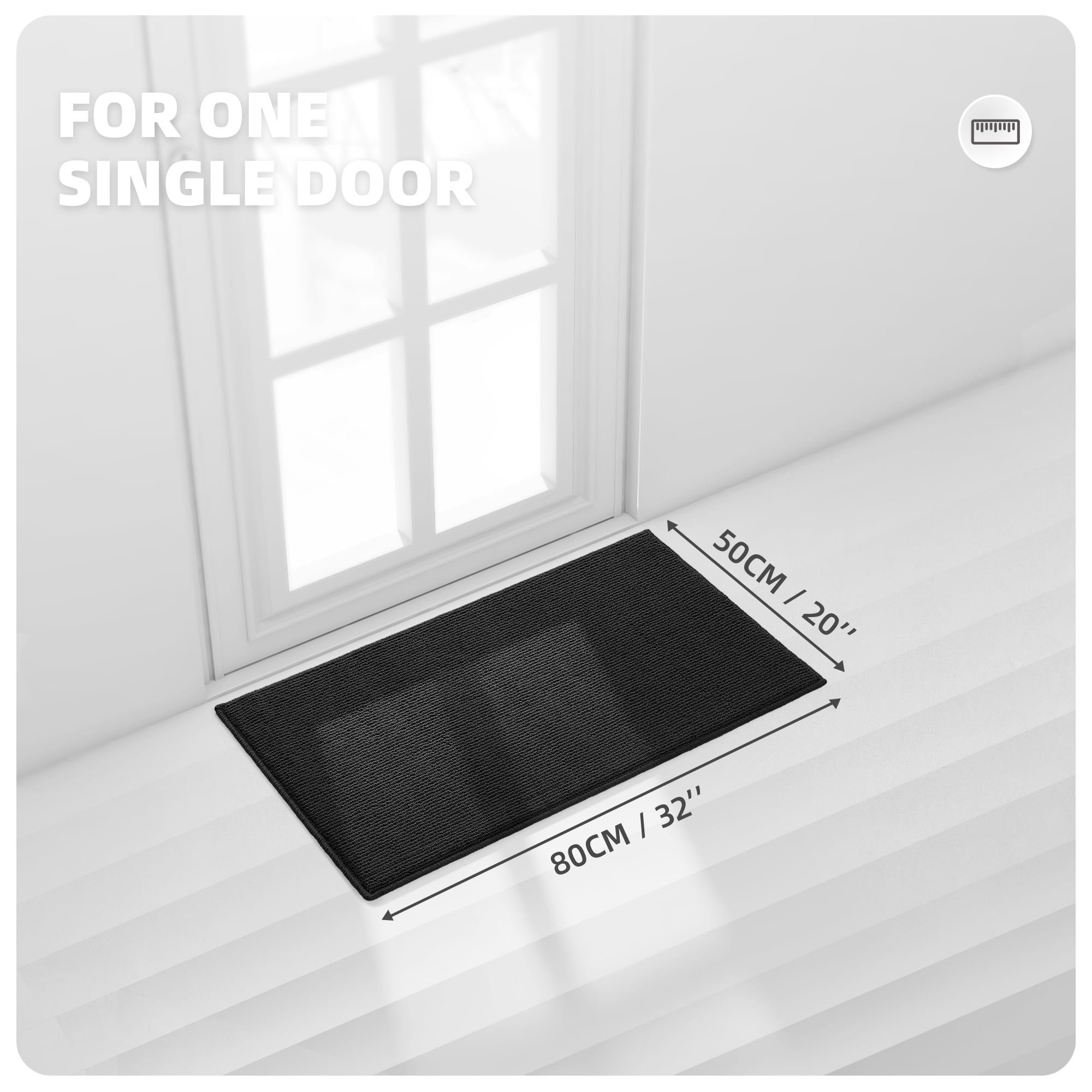  Feisoon Indoor Outdoor Door Mat, 20”x32” Non Slip