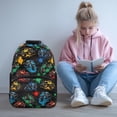 thumbnail image 2 of Yuyamidu Colorful Truck Backpack for Kids Backpacks for Boys Ages 9-11 Middle School Book Bags 6Th Grade Bookbag with Bottle Side Pockets Teens School Bags, 2 of 7