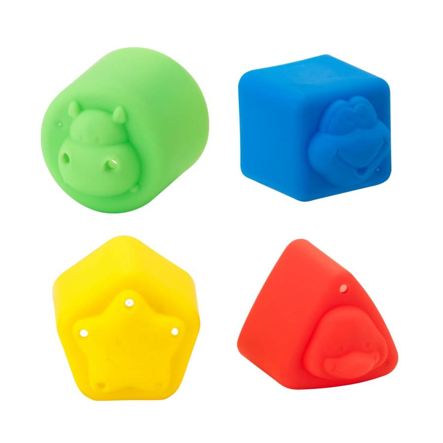 Infantino Orca the Whale Shape Sorting Toy with Water Squirt Blowhole for 12M+