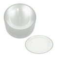 thumbnail image 5 of 25 Set Plates Round Polystyrene Dinner Plates Charger Serving Tray Clear Charger （Silver）, 5 of 12
