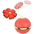 thumbnail image 1 of Bola mágica de platillo volador, nueva bola de platillo volador de descompresión para adultos, juguetes interactivos para padres e hijos con iluminación fresca y formas cambiantes, rojo, 1 of 4